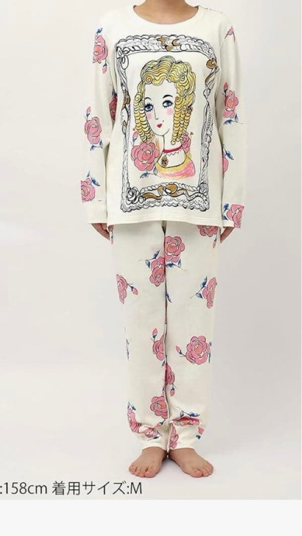 値下げ】ツモリチサト スリープ パジャマ Mサイズ ホワイト 額縁の