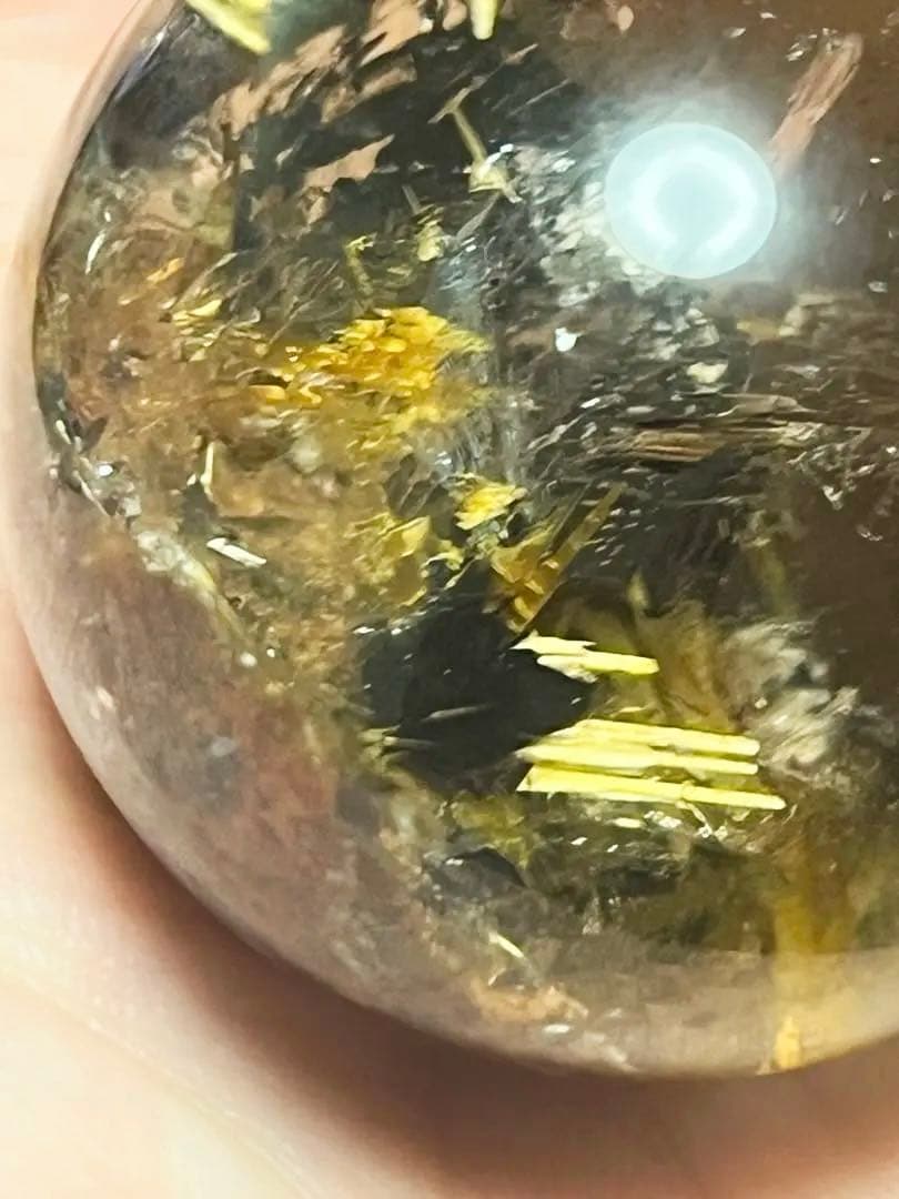 ルチルクォーツ 太陽ルチル タイチンルチルクォーツ ガーデン スフィア