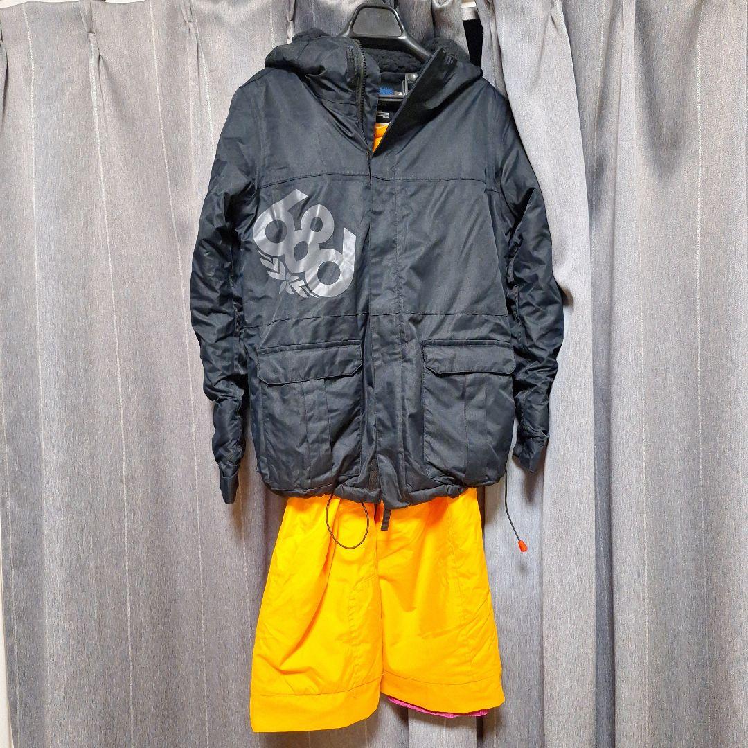 スノーボードウェア686 　ブラック/オレンジ 686 シックスエイトシックス GATEWAY SHELL JK スノーボード ウェア