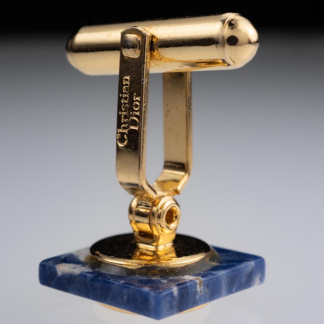 希少】ヴィンテージ オールドディオール ラピスラズリ カフスボタン