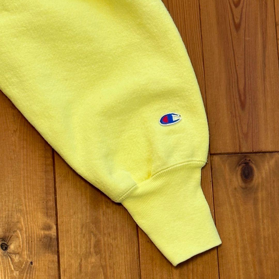 90sチャンピオンリバースウィーブUSAアメリカ製レアカラーレモン