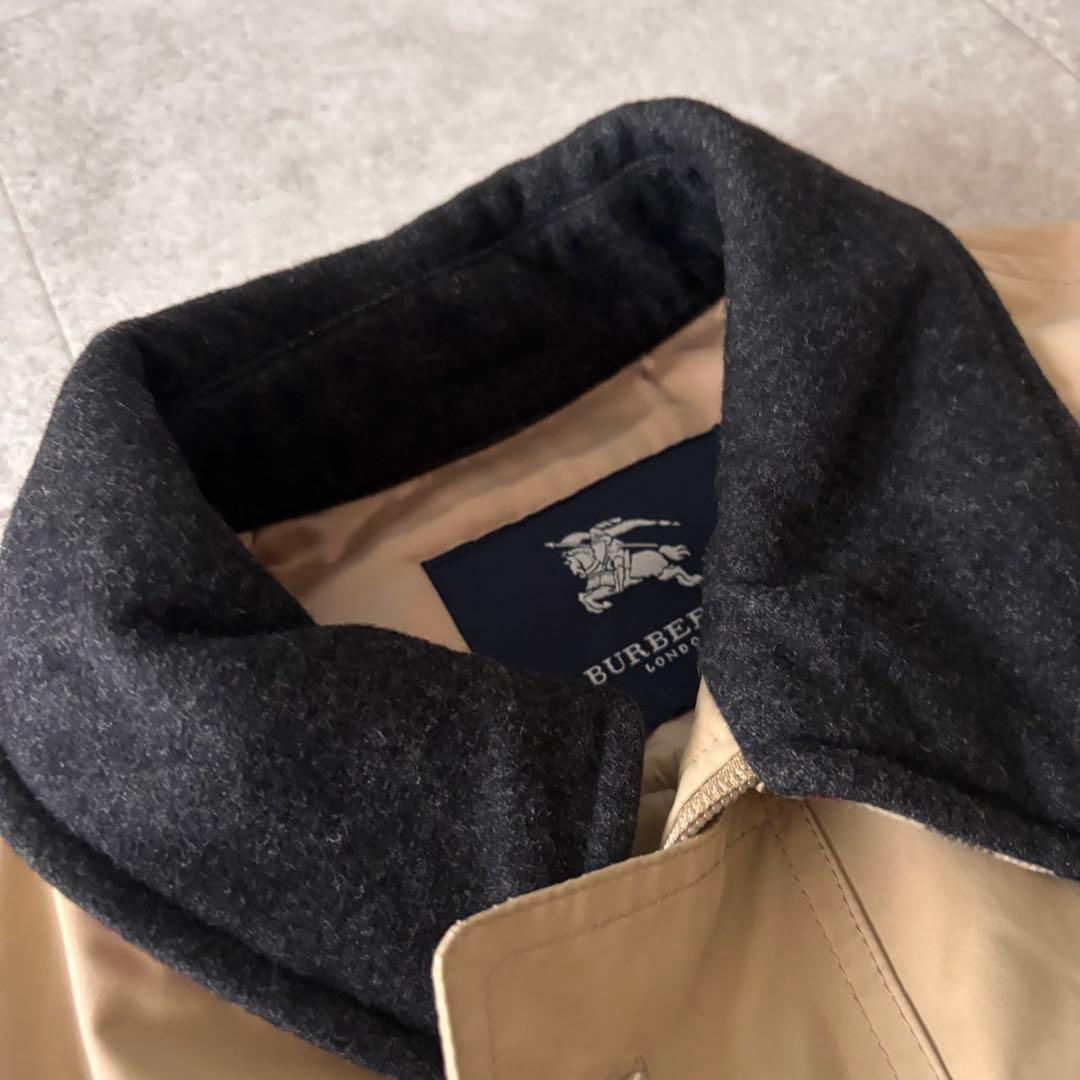 BurberryLondon ステンカラーコートベージュノバチェックシティボーイ