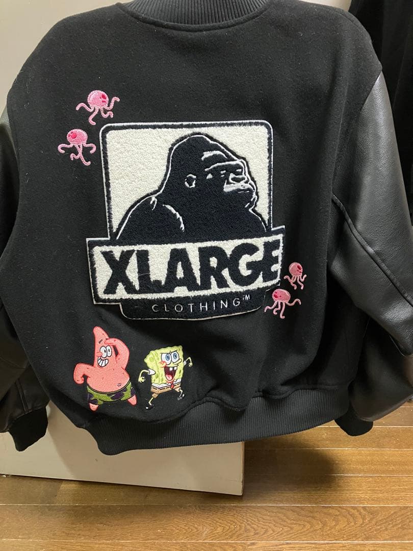 XLARGE スポンジボブ スタジャン 91 ブラック - メルカリ