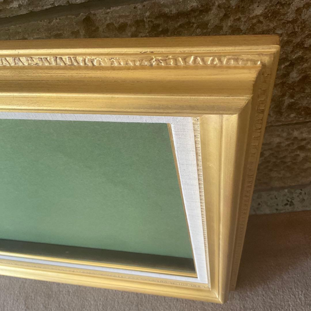 《お値打ち価格》　油彩額縁　F10 ゴールドフレーム　ガラス　アートフレーム