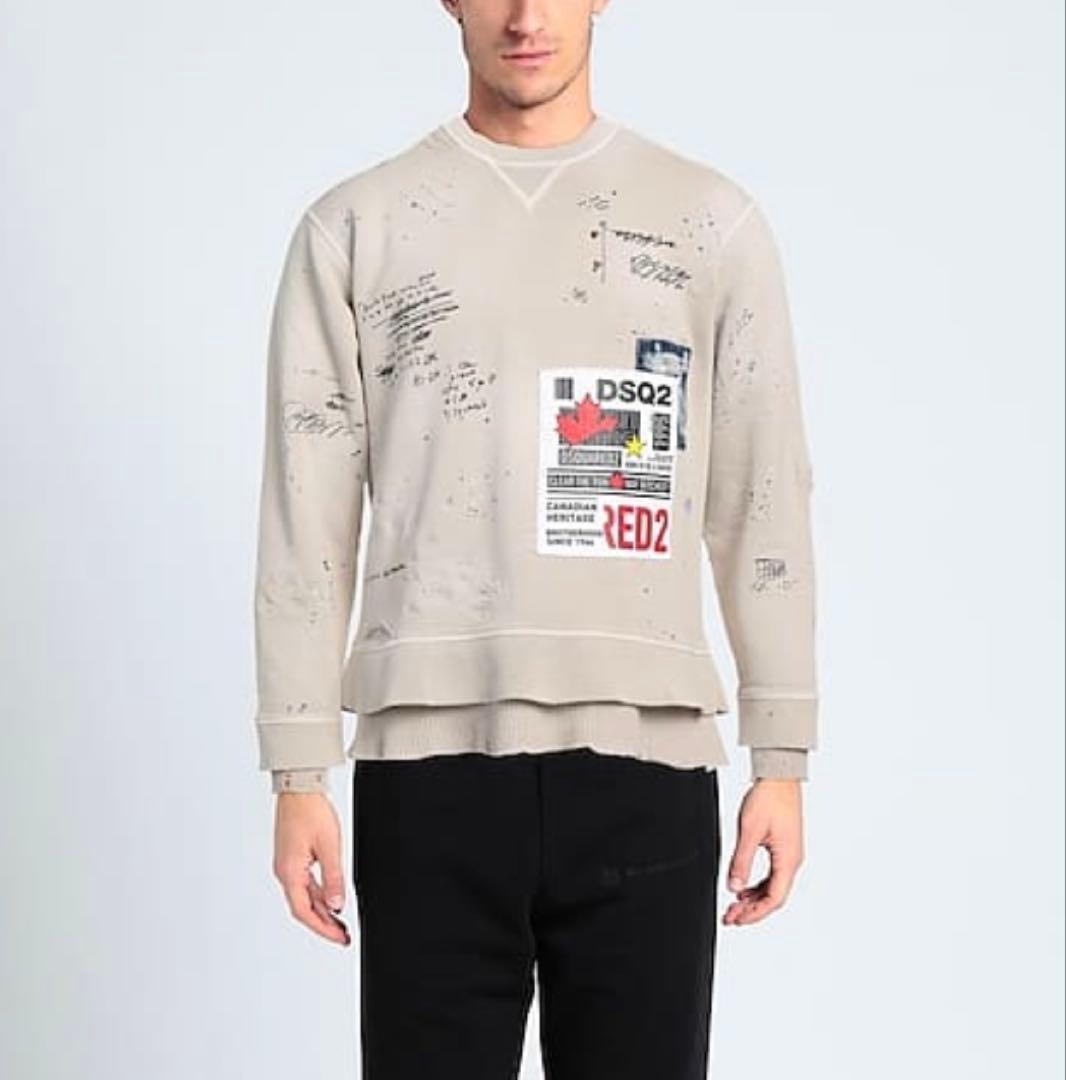 美品中古】☆DSQUARED2 PATCH COOL ダメージ加工スウェット - メルカリ