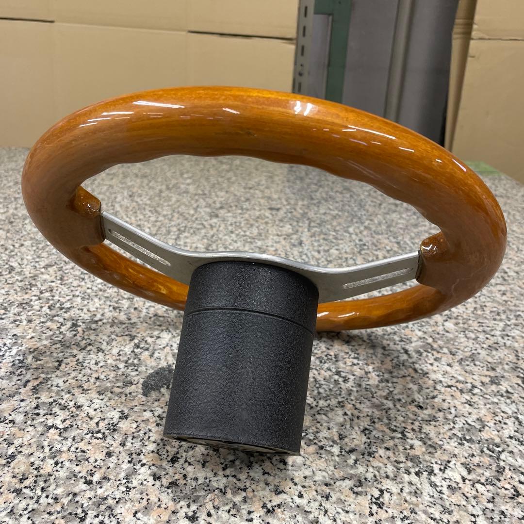 S*T様 ☆OBA オバ ウッド ステアリング 当時物 ハンドル 自動車パーツ