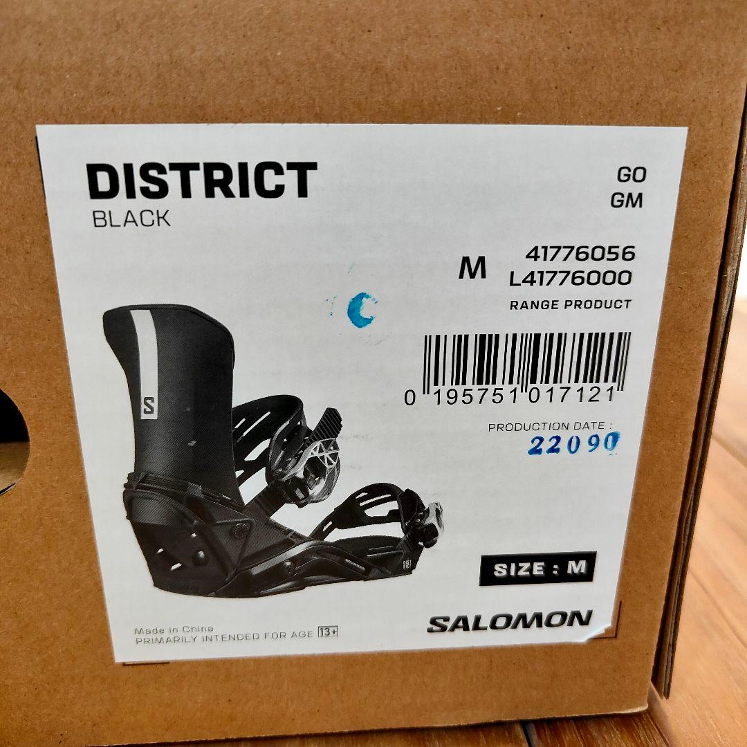 ひなは32SALOMON DISTRICT ビンディング ブラック