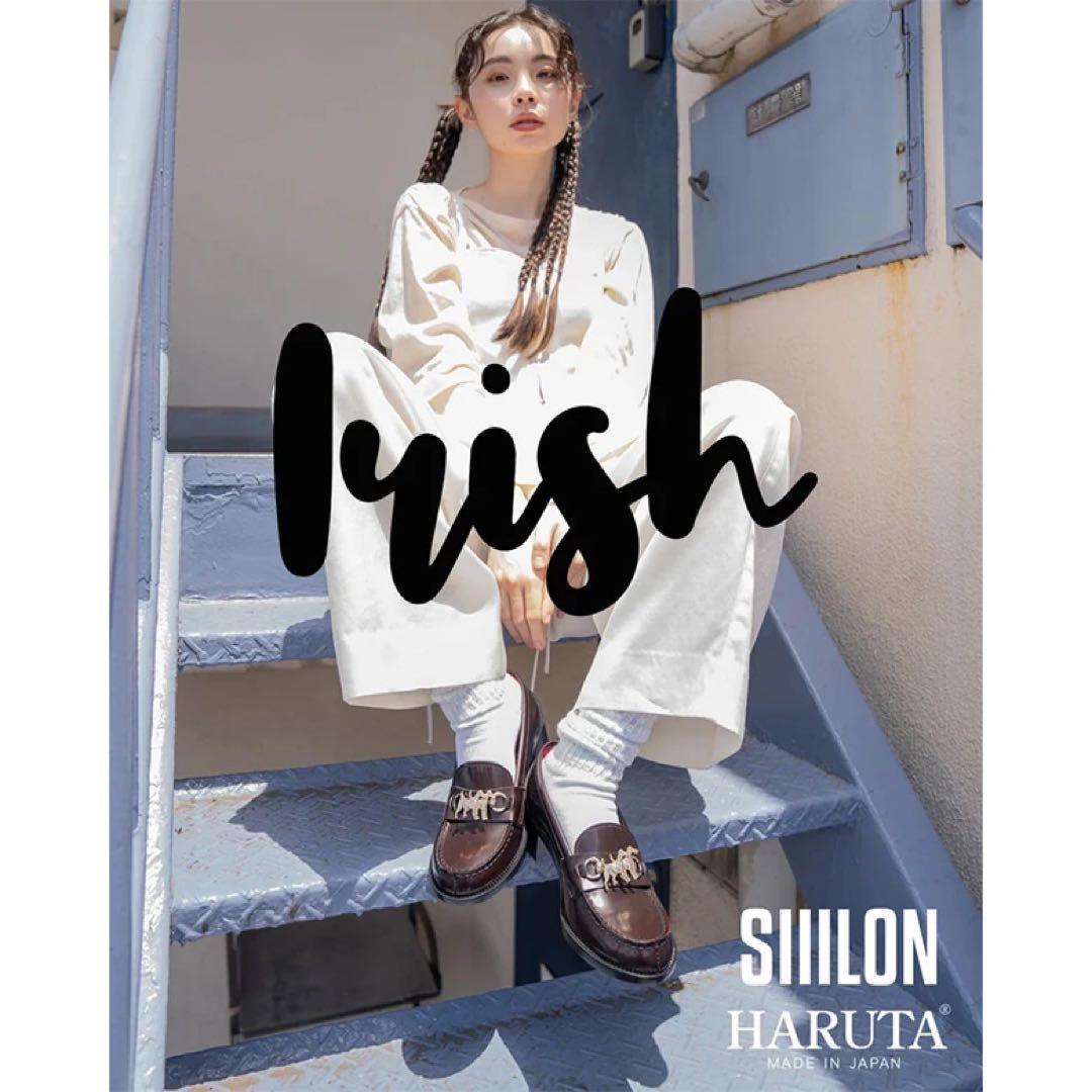 ブラウン 24.5cm SIIILON HARUTA ローファー “Irish”