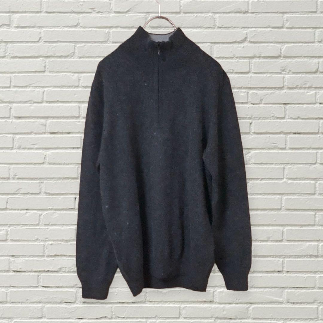 UNIQLO ハーフジップニット セーター カシミヤ混 Lサイズ - メルカリ