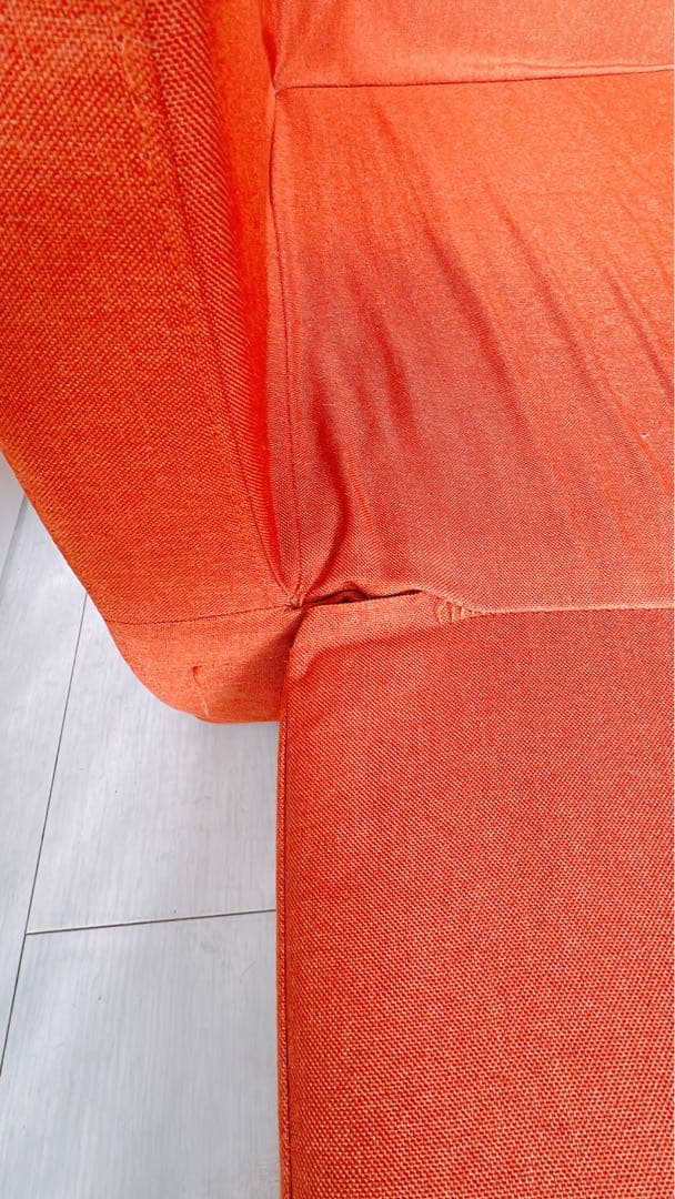 モナリザ様専用【中古】オレンジ ソファベッド 3WAY 2人掛け - メルカリ