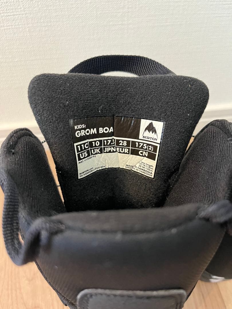 BURTON 子ども用スノーボードブーツ　17.5cm