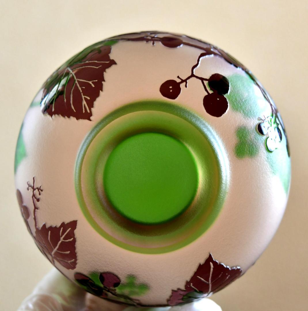 北一硝子 抹茶茶碗 夏用 ハンドメイド サンドブラストの逸品 未使用