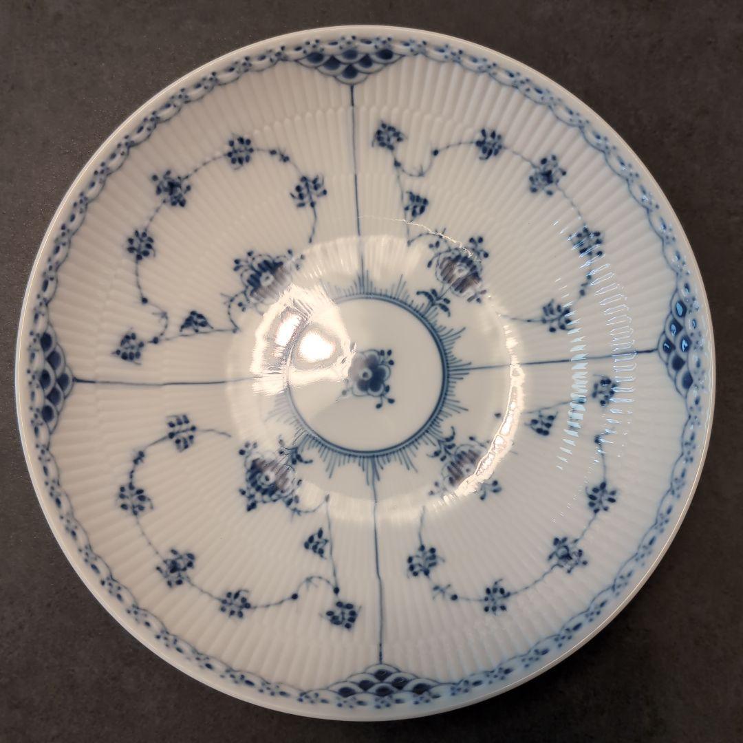 ロイヤルコペンハーゲン　ブルーフルーテッド ハーフレース ボウル 21.5cm