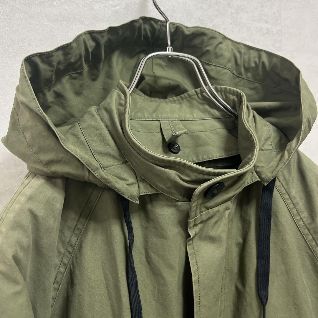 MHL.』フーディーコート/インナーダウン取外し/ユニセックス/オリーブ/Ⅱ