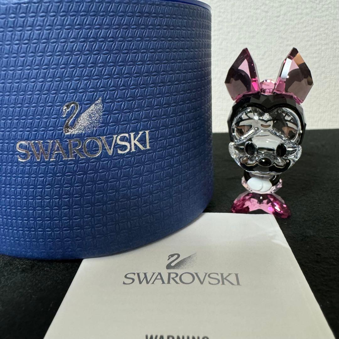 スワロフスキー Disney - キューティーズ　ミニーマウス　正規品 SWAROVSKI（スワロフスキー） クリスタルフィギュア ミニーマウス