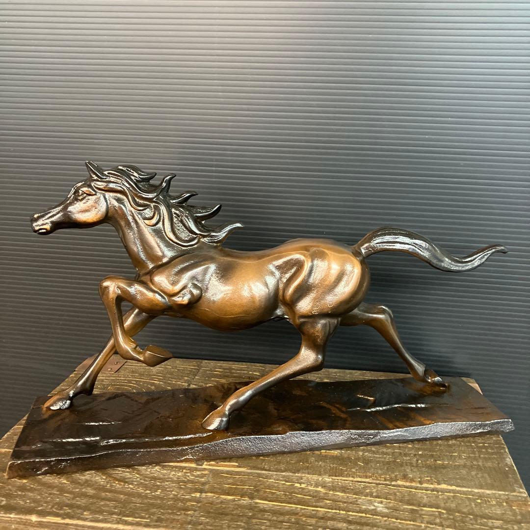 高岡銅器 駿馬置物 年代物 新品未使用 干支馬 - メルカリ