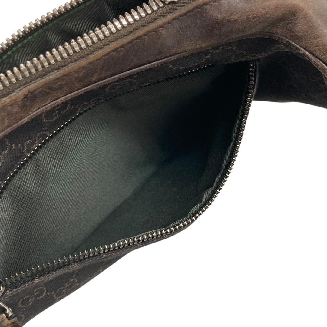 GUCCI グッチ ボディバッグ GGキャンバス レザー 101679 茶系 - メルカリ