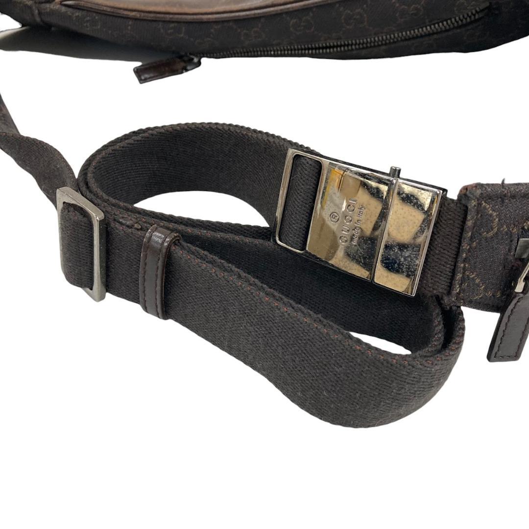 GUCCI グッチ ボディバッグ GGキャンバス レザー 101679 茶系 - メルカリ