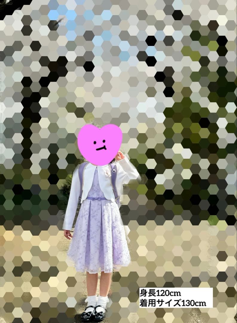 petit main 花レースワンピース+スカラップジャケットの通販はau PAY