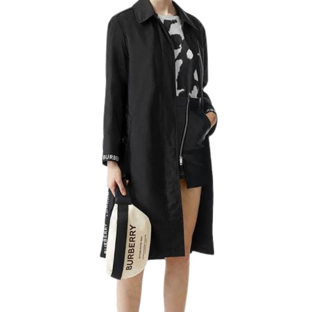 BURBERRY ボディバッグ アイボリー・ブラック BURBERRY（バーバリー） 新品同様 ボディ バッグ ウエストポーチ