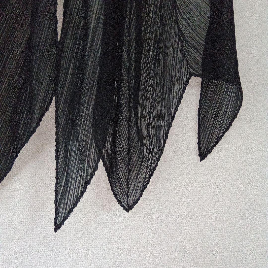 pleats please ブラック ストール