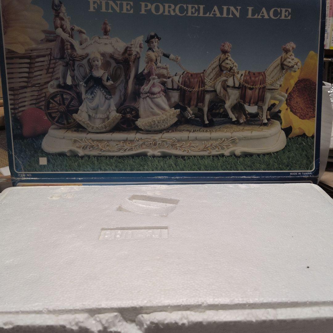 陶器 馬車 置物 アンティーク 貴婦人 馬車と貴婦人 - メルカリ