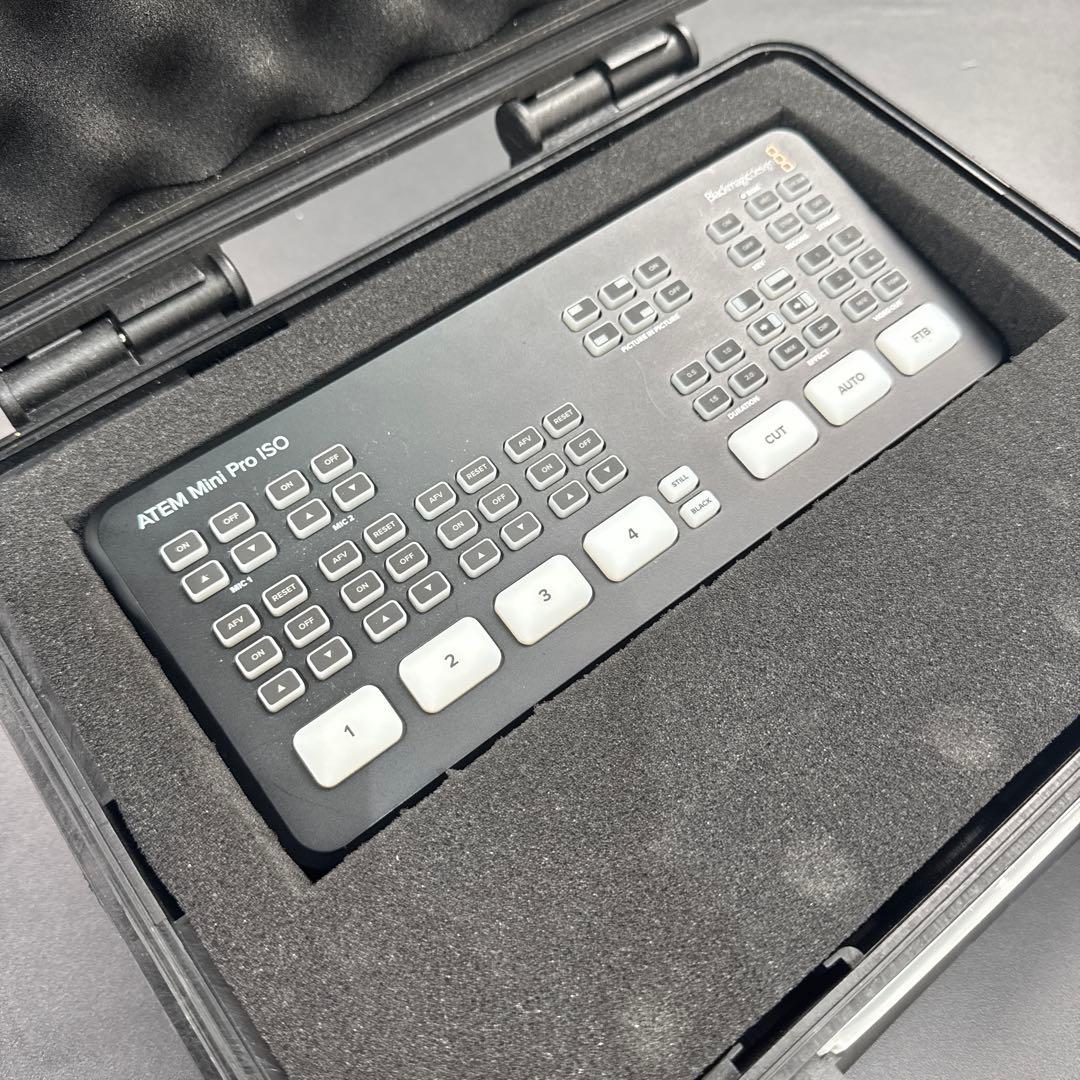 【週末値下】ATEM Mini Pro ISO + 専用ハードケース付き Streaming Case for Atem Mini Pro ISO