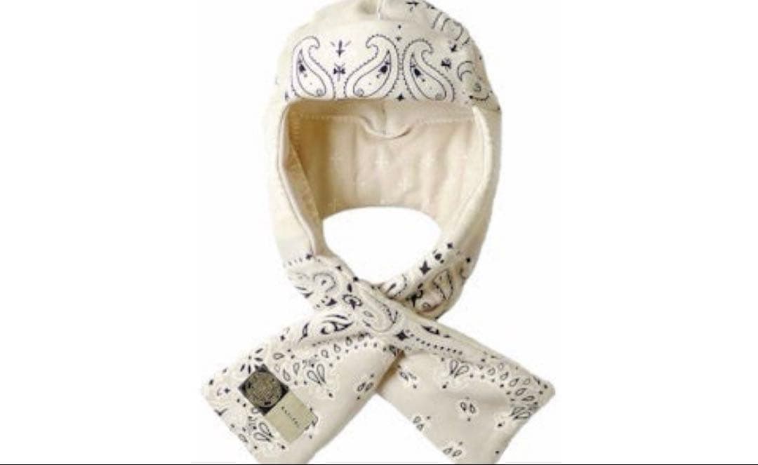 KAPITAL KESA KnitBandana フライトキャップ　ペイズリー Roy Kim Fashion 로이킴 패션 | Roy Kim wearing 'Kapital SWT Knit