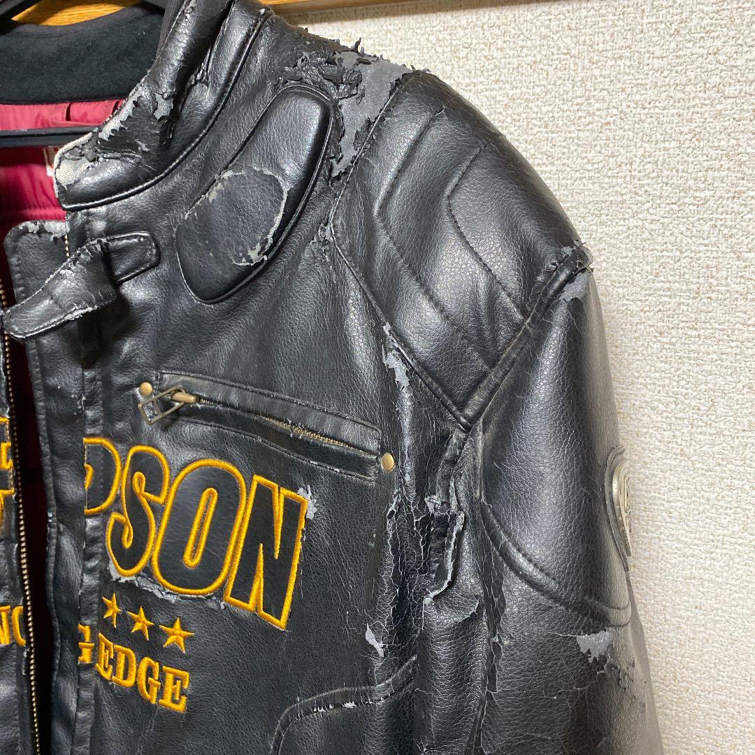レザージャケット Simpson シンプソン ライダー バイク ジャケット