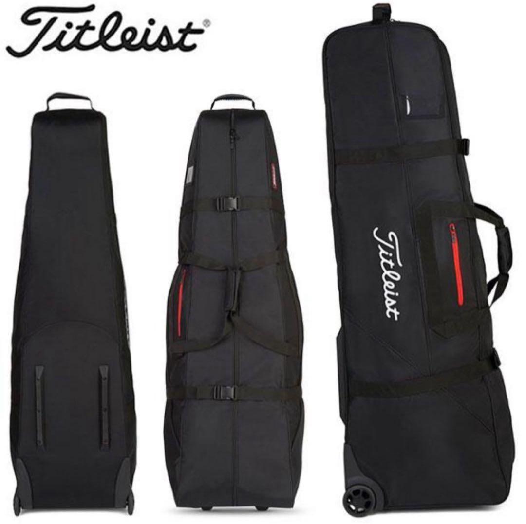 ※新品・未使用！タイトリスト プレーヤーズ トラベル キャリー付カバー 新品】タイトリスト スーツケース 黒 プレーヤーズ 20インチスピナー