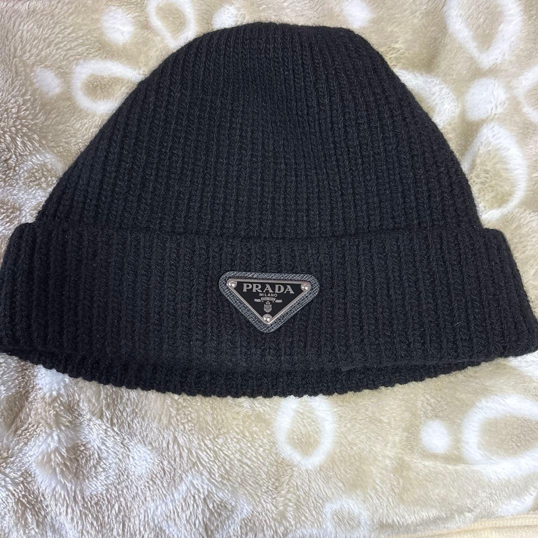 「期間限定」PRADA （プラダ）ビーニー PRADA（プラダ） ニット帽 Re-Nylon x ウール ビーニー 2HC427 1WTO