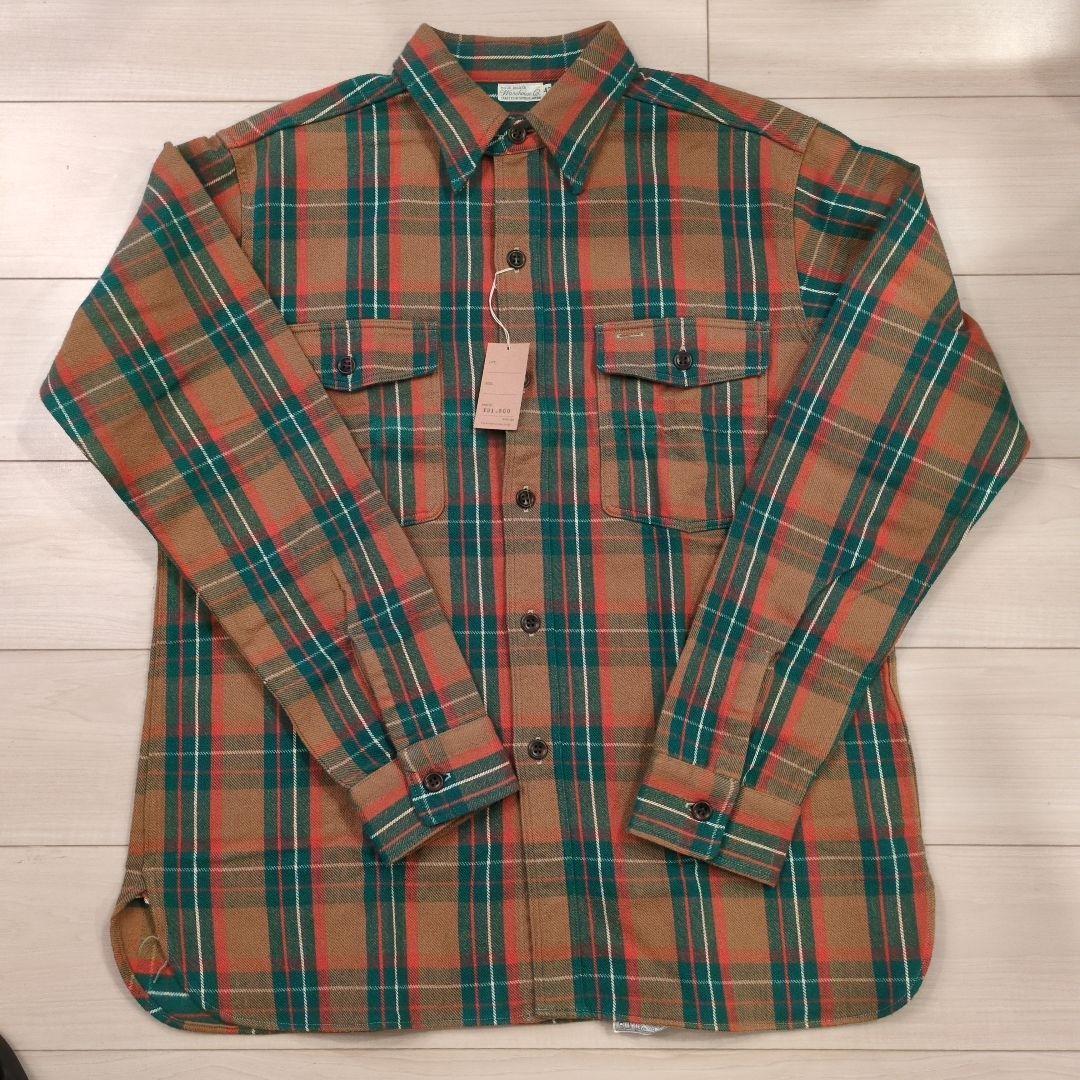warehouse/DUCK DIGGER チェック柄ネルシャツ 42 WAREHOUSE（ウエアハウス） ウェアハウス フランネル シャツ 長袖 チン