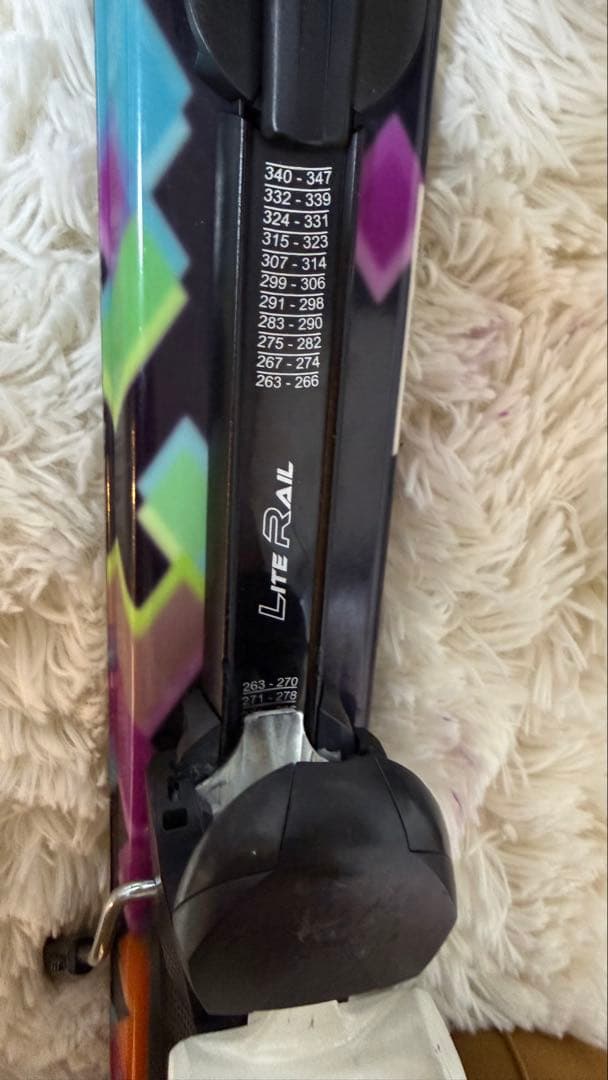 K2 スキー板 150cm レディース 簡単にサイズ調整てきるビンディング付