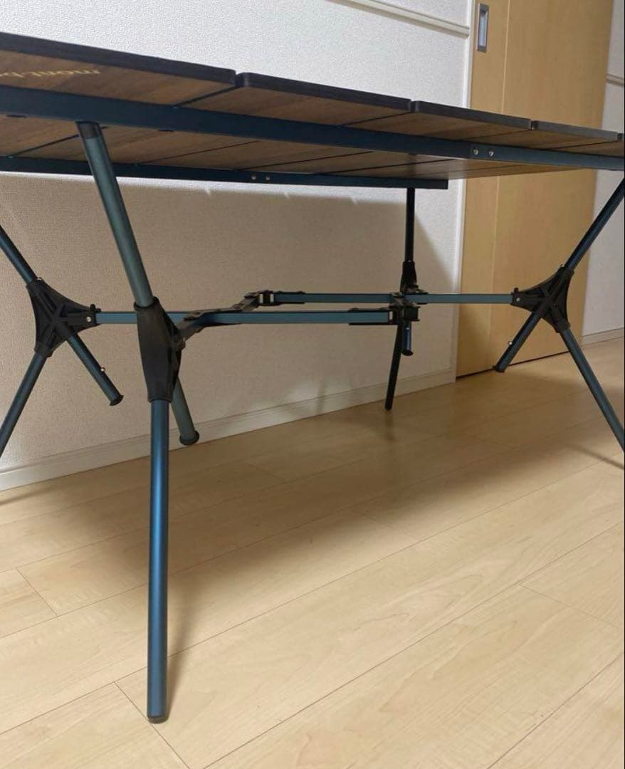 美品】◼︎mont-bell◼︎木目調☆2色☆アウトドアテーブル☆ワイド