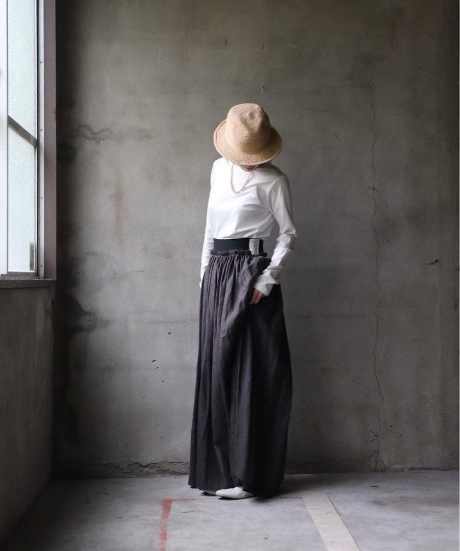 週末価格 emic etic シルクスカート enrica】コットンシルクスカート | Whim Gazette(ウィム ガゼット