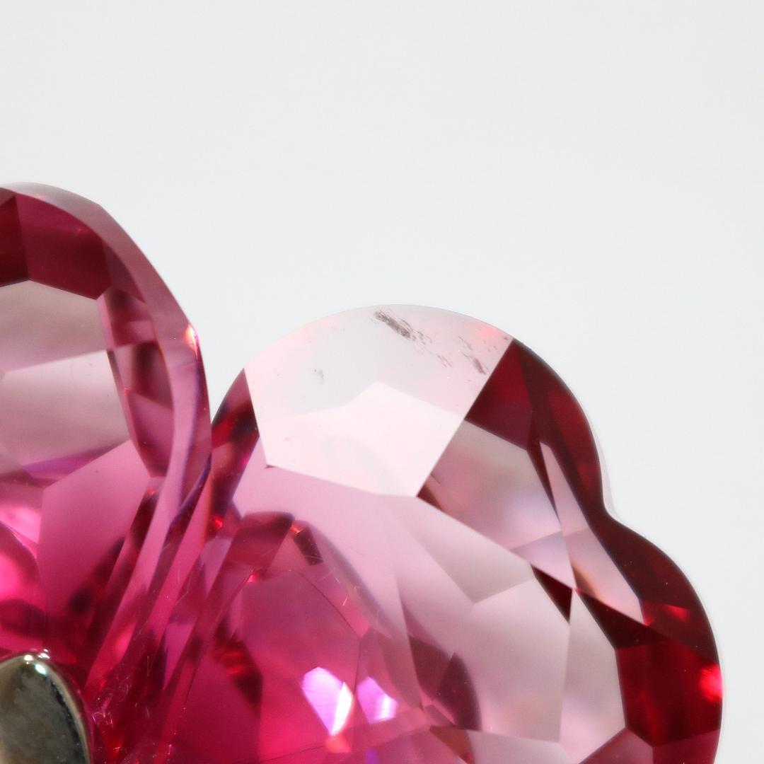 美品】スワロフスキー Darose クリスタルレッド 956808 フラワー