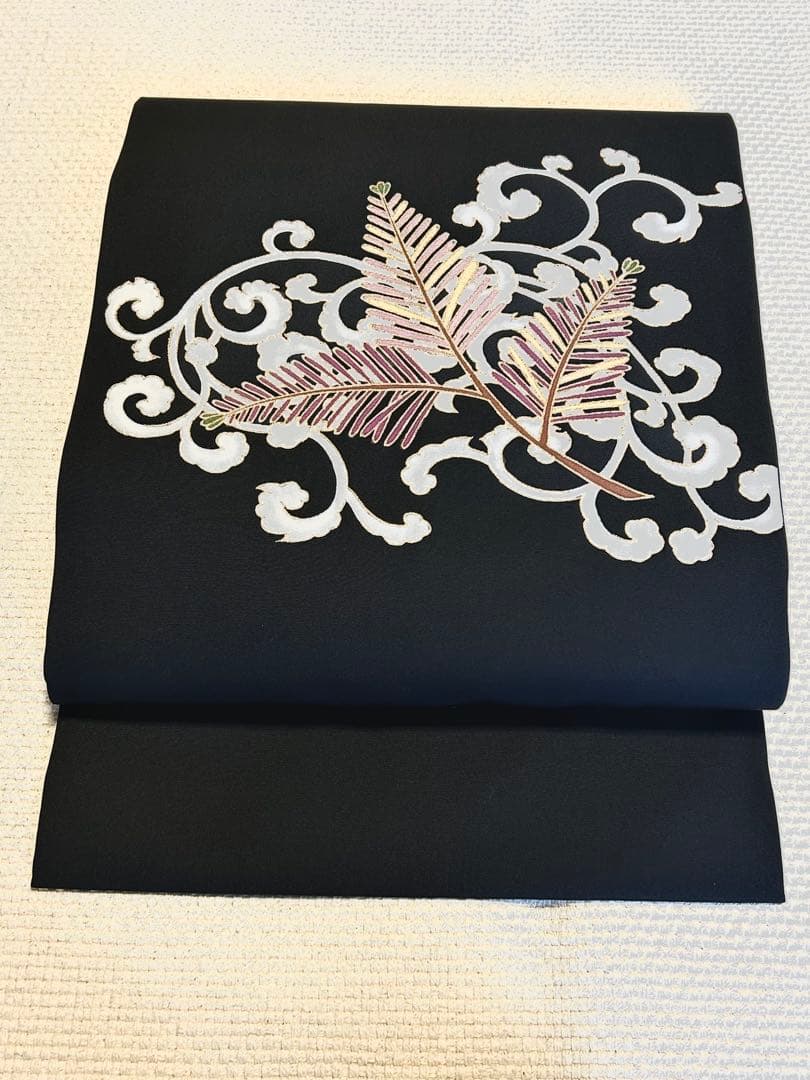 《専用出品でございます》菱健　糸目友禅　九寸名古屋帯　桐壺　五泉　塩瀬　染め帯