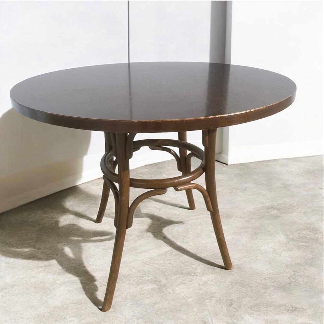 希少】AIDEC アンテークカフェテーブル ラウンドテーブル ポーランド製