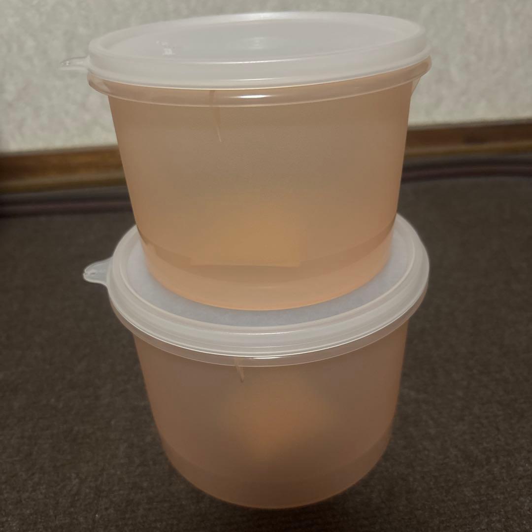 昭和レトロ タッパーウェア 食品保存容器 2個セット - メルカリ