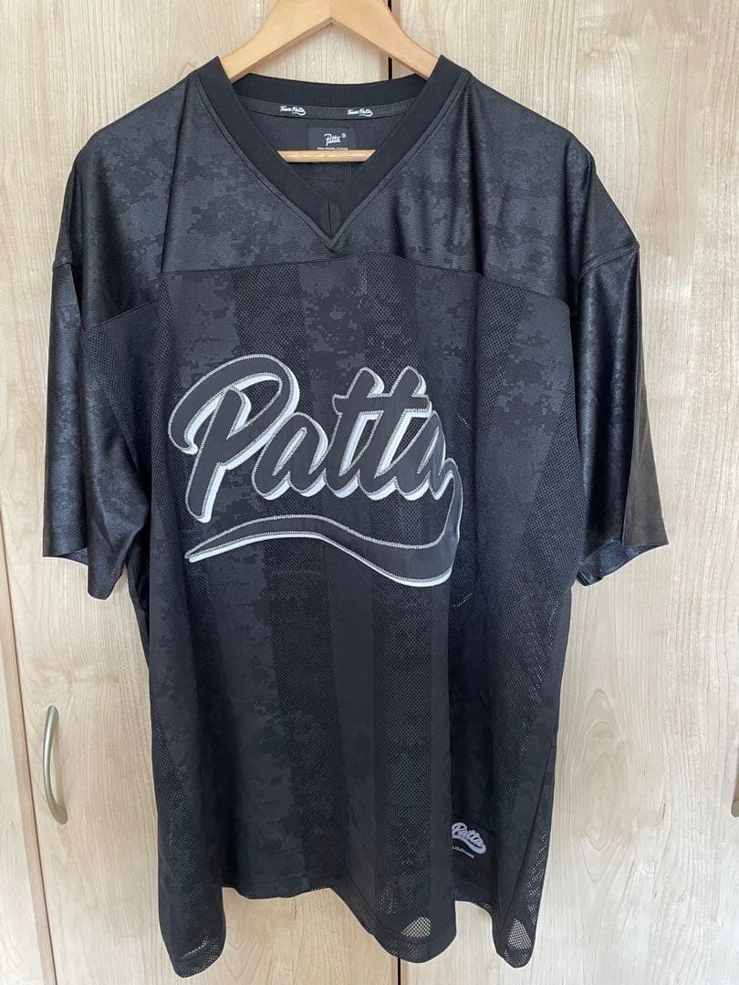 新品未使用 Patta パタ フットボールシャツ 黒 BEAMS XL - メルカリ