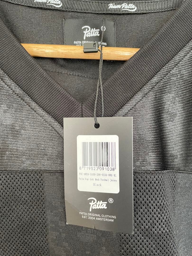新品未使用 Patta パタ フットボールシャツ 黒 BEAMS XL - メルカリ
