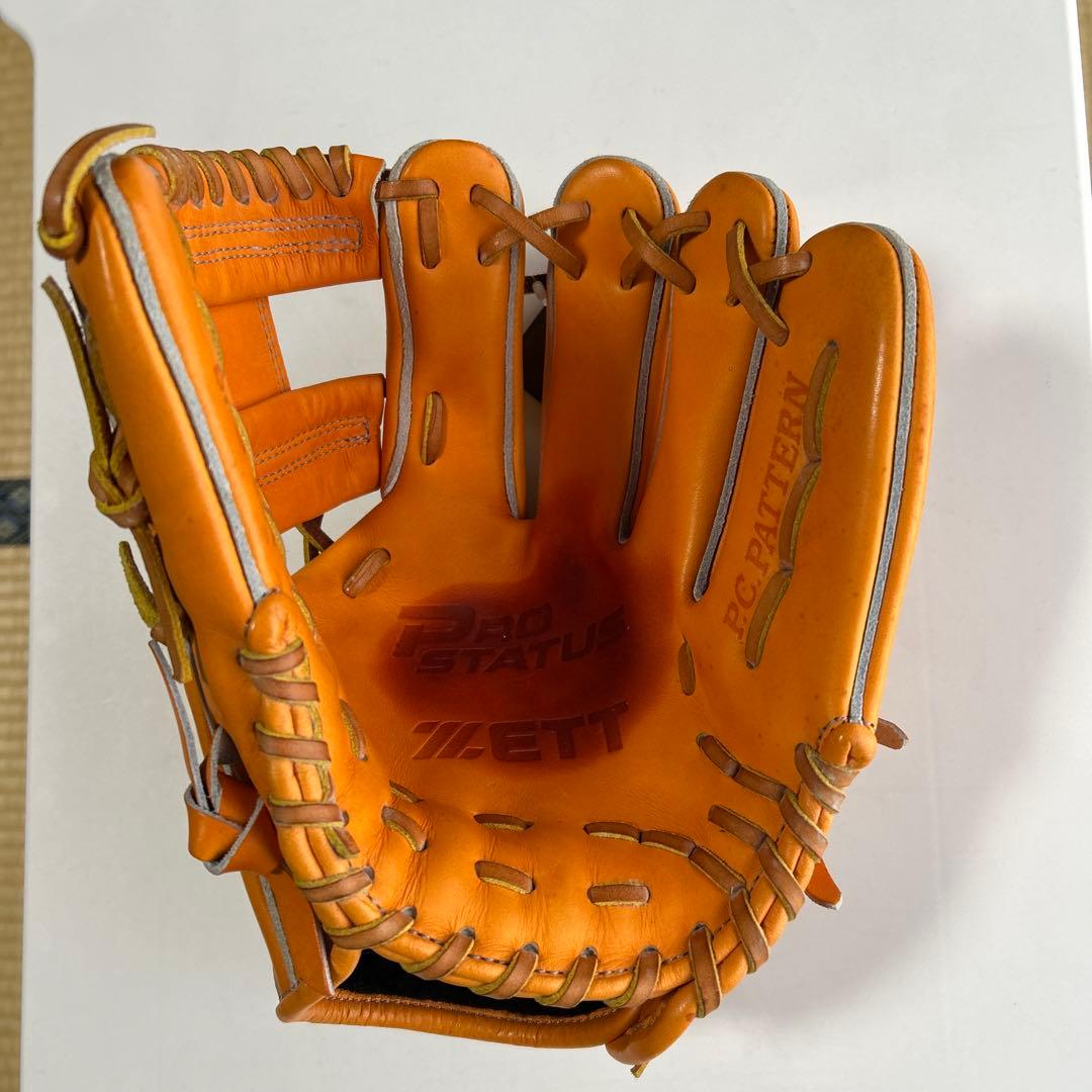 ZETT Ett Pro Status 硬式グローブ オレンジ - メルカリ