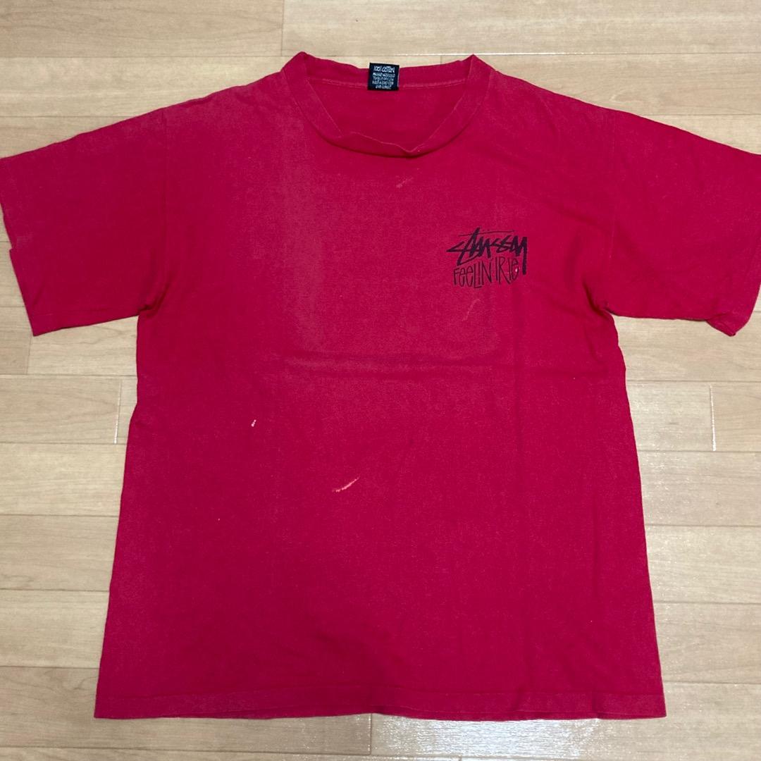 80S OLD STUSSY FEELIN IRIE RASTA TEE 黒タグ - メルカリ