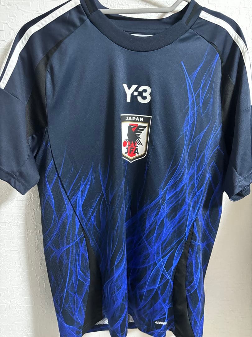 Y-3 日本代表 ユニフォーム XL 国内正規品 2回着用 サッカー日本代表史上初「Y-3」とのコラボレーションが実現 燃え盛る