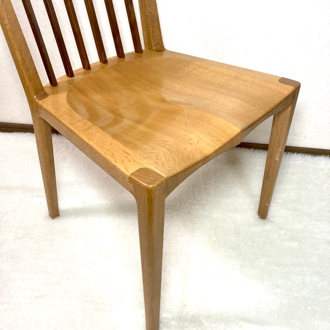 起立木工 ナラ材 パレスDチェア 木製 ダイニングチェア-経典