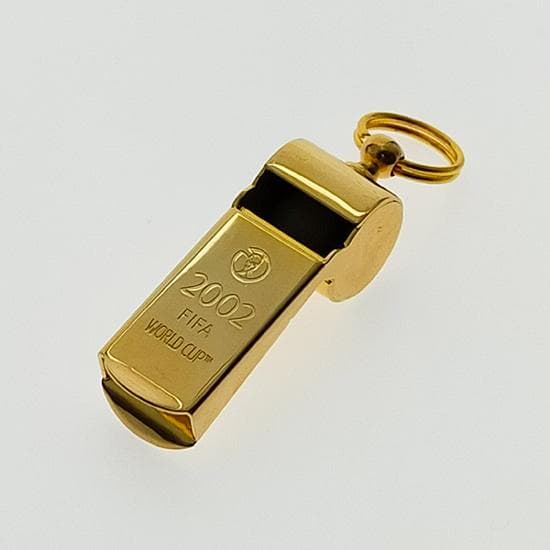 【野田鶴声社】2002FIFA ワールドカップ ホイッスル(ゴールド) 野田鶴声社】ホイッスル ワールドカップ2002日韓大会モデル（ゴールド