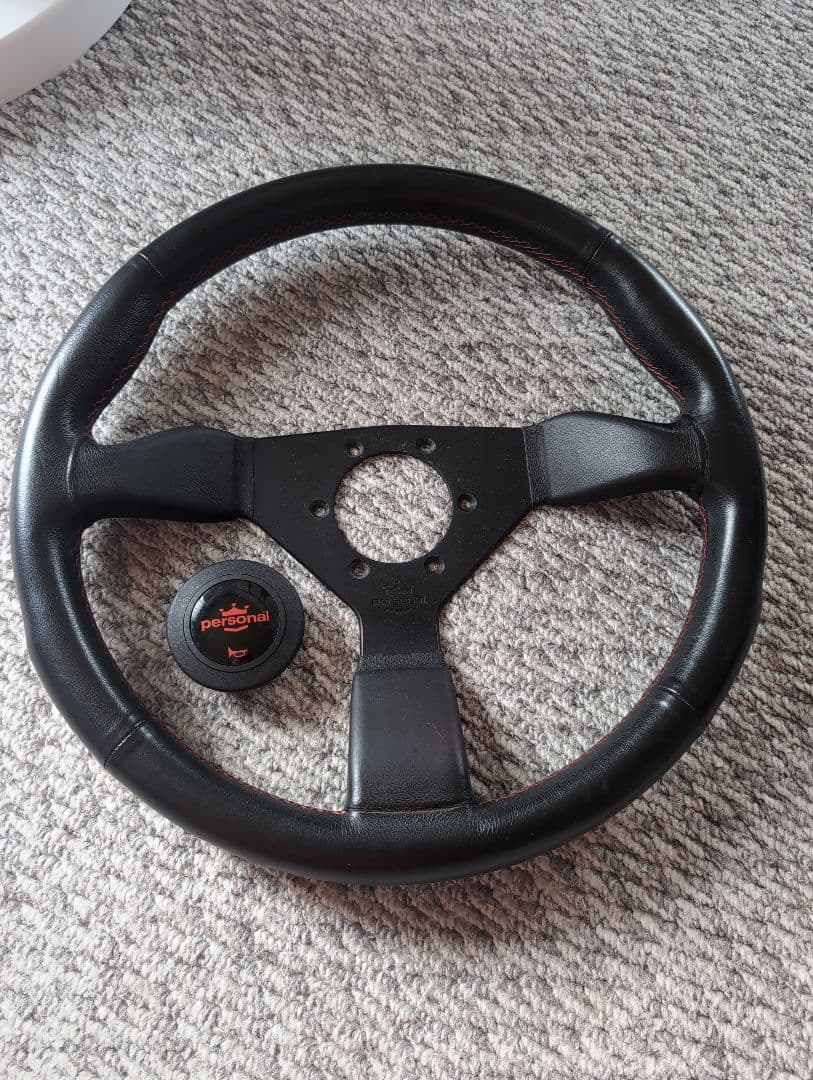 パーソナル ネオグリンタ 33Φ赤ステッチ 中古品 パーソナル ネオグリンタ 33Φ赤ステッチ 中古品 パーソナル