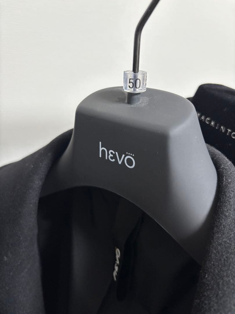 HEVO BRINDISI ブラック ソフトメルトン 2Bベルテッドコート - メルカリ