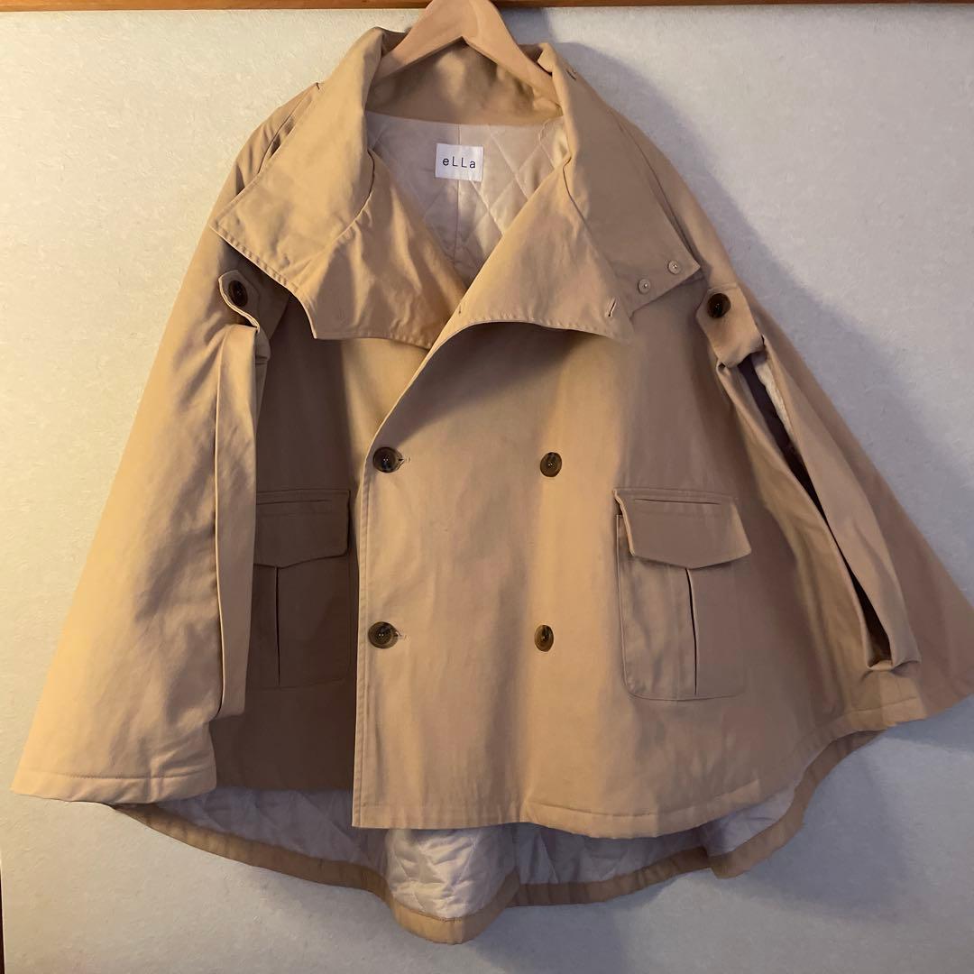 ella_selectshop トレンチケープ トレンチコート ポンチョ