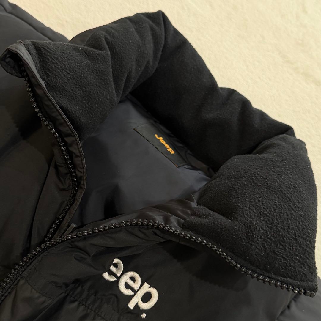 Jeep ジープ ダウンジャケット 4xe ヌプシ 短丈 ドローコード ブラック